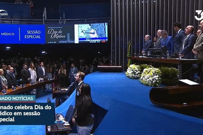 Senado Federal antecipa celebração do Dia do Médico com sessão especial e debate sobre valorização e formação