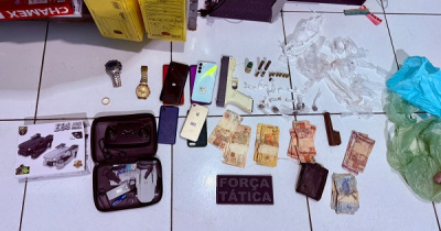 PM apreende drogas, munição e drone em Várzea Grande do Piauí