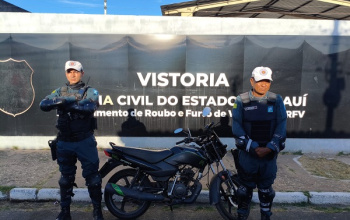 PM recupera motocicleta com restrição de furto na zona Sul de Teresina