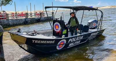 Embarcação reforça segurança no litoral do Piauí durante a Operação Veraneio