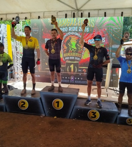 Ciclista Adelmar Andrade conquista o primeiro lugar do pódio no Mangabeiras Pro Ride 2026