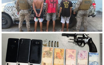 BEPI apreende arma, entorpecentes e conduz três pessoas durante ação na zona Leste de Teresina