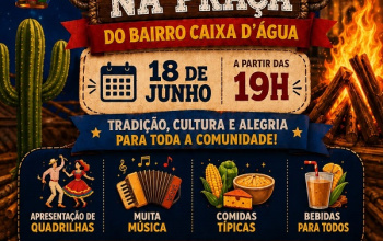 Será logo mais a noite o grande arraiá do bairro Caixa d'Água