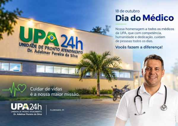 18 de outubro, dia do médico. 21 de outubro, dia de um médico em especial. Parabéns, Dr. Justino, pelo seu aniversário