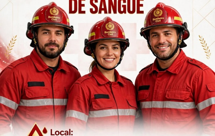 Grupo de Bombeiros Civil Adonai organiza campanha de doação de sangue neste sábado no Hemocentro
