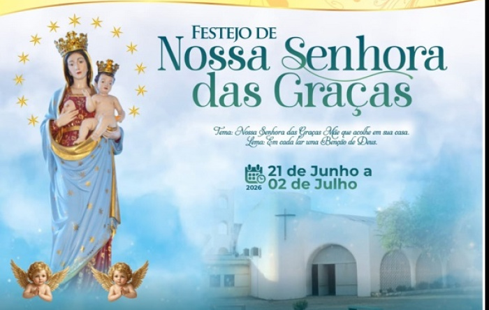 Confira a programação do festejo de Nossa Senhora das Graças para o dia de hoje (30/06)
