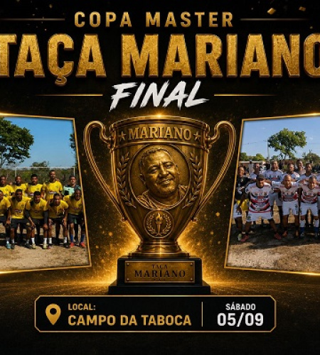 Grande final da Copa Máster Quarentões 2026 acontece neste sábado na Arena Taboca