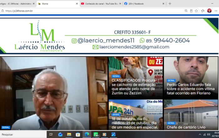 Confira os destaques do Portal jc24horas neste dia 22/10/2026