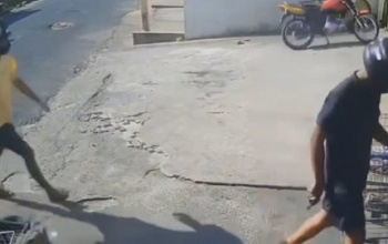 Veja imagens do assalto que aconteceu ontem no supermercado Ambrósio