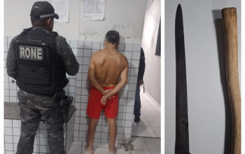 Homem é detido pela PMPI após suposta ameaça com facão na zona Norte de Teresina