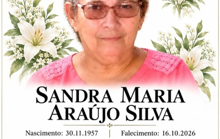 CONVITE MISSA: Sétimo dia do falecimento de Sandra Maria Araújo Silva