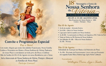 Novenário de Nossa Senhora da Vitória  começa nesta quarta-feira, 05 de agosto