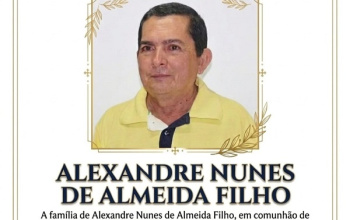 CONVITE MISSA: Um mês do falecimento de Alexandre Nunes de Almeida Filho