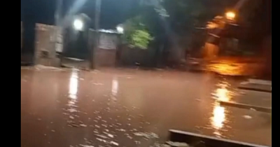 Chuva de pouca intensidade causa alagamento e transtornos no Conjunto Caiçara em Floriano