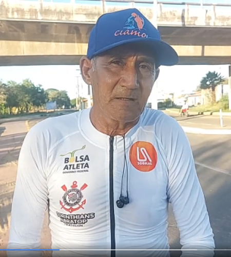 Paratleta Luiz Alves treinando firme para o próximo desafio