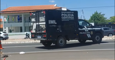 Chegada da Polícia Científica no local do acidente