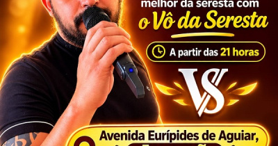 Festa dos pais no Espeto e Cia encerra com o show do Vô da Seresta nesta noite de domingo
