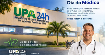18 de outubro, dia do médico. 21 de outubro, dia de um médico em especial. Parabéns, Dr. Justino, pelo seu aniversário