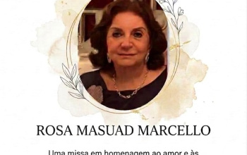 CONVITE MISSA: Sétimo dia do falecimento de Rosa Masuad Marcello