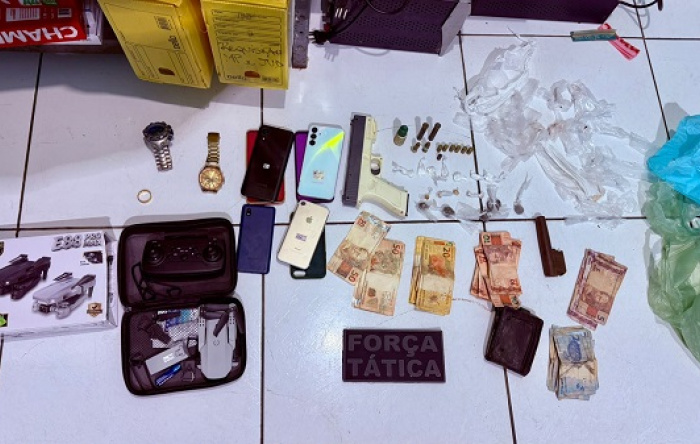 PM apreende drogas, munição e drone em Várzea Grande do Piauí