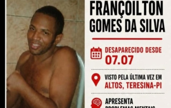 Ex-presidiário com transtorno mental está desaparecido desde 7 de julho