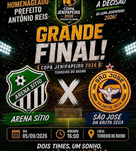 Emoção e Tradição: Arena Sítio e São José da Grota Sêca fazem a Grande Final da 2ª Copa Genipapeiro neste sábado