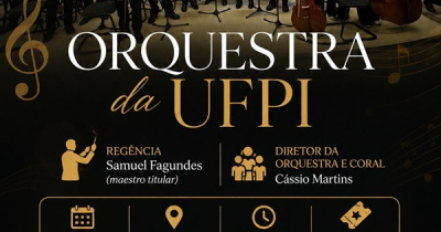 Orquestra da UFPI se apresenta neste domingo (17) no Palácio da Música sob regência de Samuel Rêgo
