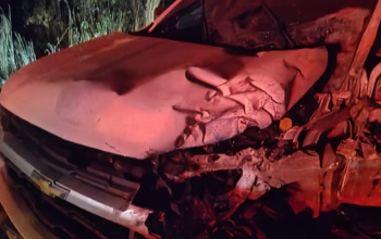Colisão frontal deixa um morto e dois feridos na BR-343 em Amarante, no Piauí